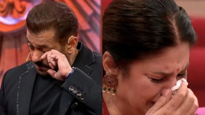 Bigg Boss 19's Weekend Ka Vaar turned into an emotional evening as Salman Khan went from blasting housemates for their behaviour to breaking down himself when contestant Kunickaa Sadanand had a surprise moment with her son, Ayaan Lal. The mood in the house changed when Ayaan walked in with a moving message for his mother. Expressing his pride, he told her, “Pura Hindustan aapko dekh raha hai, you are killing it. Everybody at home, your 12-year-old granddaughters, me, your elder son, your bahu, everyone who you have touched is proud of you. The kinnar samaj that you have helped as a lawyer, they are calling me. Whatever I am today, it's because of you. I'm the luckiest man in the world to have you as my mother. You have to be strong for me and you are a support system outside.