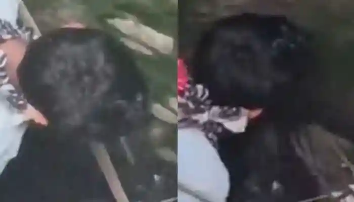 The locals, with the help of a young boy, rescued the animal at last. The boy was lowered into the well using what appeared to be a rope tied securely and some