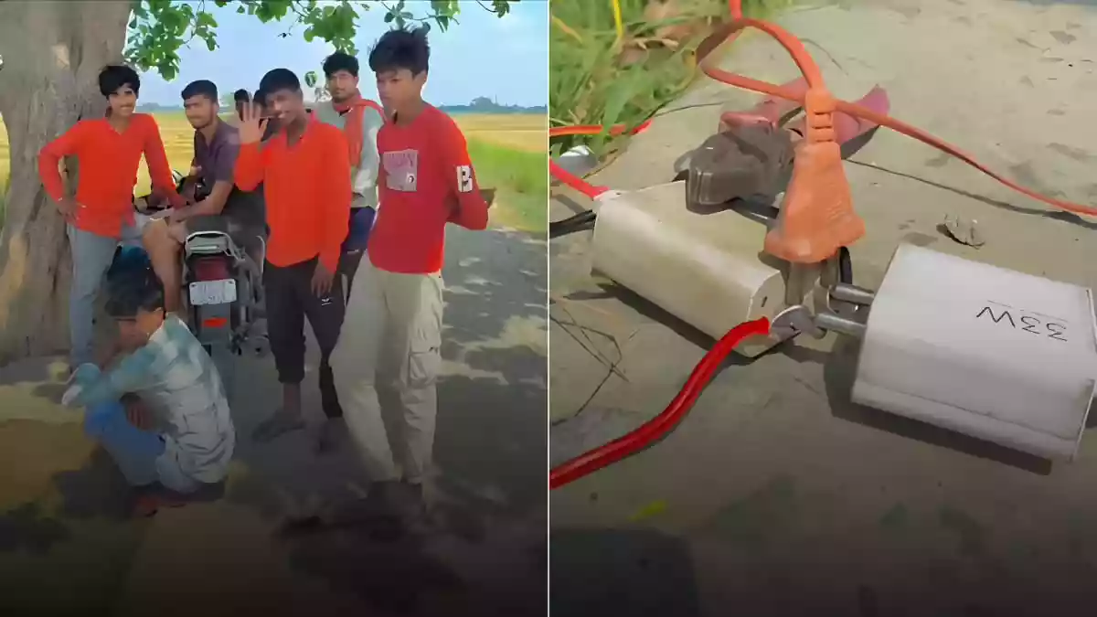 A bizarre video from Bihar has gone viral on social media after it allegedly showed villagers charging their mobile phones directly from a high-voltage