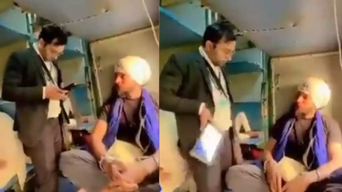 Bihar Train TTE Asks ‘Nihang Sikh’ To Show Ticket