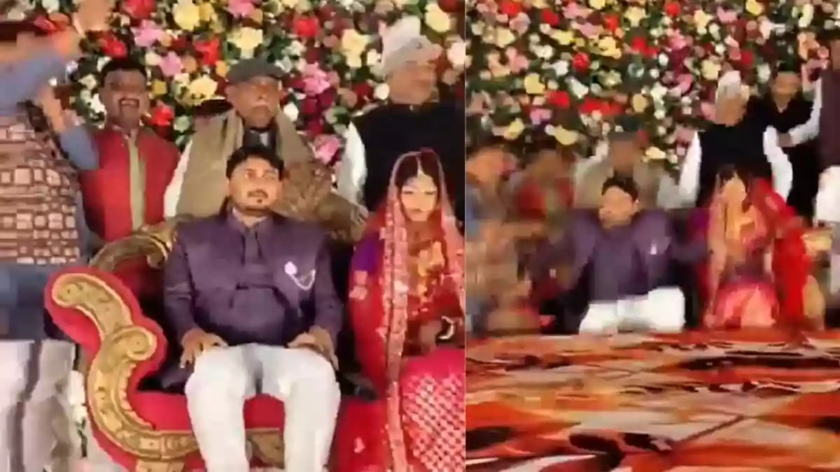 BJP Leaders Arrive To Meet Bride & Groom