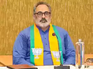 BJP leader Rajeev Chandrasekhar addressed examination paper leaks and protest language. He described exam leaks as a crime and a culture of shortcuts