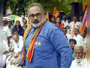 Chandrasekhar, who is fighting against CPI(M) leader and state Education Minister V Sivankutty, and K S Sabarinadhan from the Congress in the April 9 polls