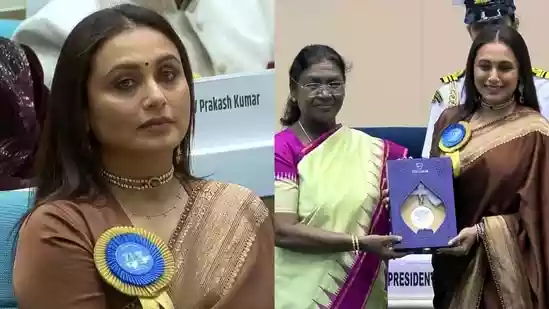 Bollywood actor Rani Mukerji has won her first-ever National Award for Best Actress for her powerful performance in Mrs Chatterjee vs Norway. She received the honour at a grand ceremony hosted at Vigyan Bhavan in New Delhi, where she added a personal touch to her look by keeping her daughter Adira's name close to her heart.