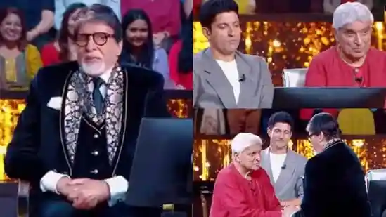 Bollywood superstar Amitabh Bachchan is all set to celebrate his 83rd birthday on October 11. He will be marking the occasion on Kaun Banega Crorepati with two special guests, Farhan Akhtar and Javed Akhtar. The recent promo shows Big B greeting them warmly and cutting a cake with them. But what caught everyone's attention was him recreating a dialogue from his blockbuster film Zanjeer.Bollywood superstar Amitabh Bachchan is all set to celebrate his 83rd birthday on October 11. He will be marking the occasion on Kaun Banega Crorepati with two special guests, Farhan Akhtar and Javed Akhtar. The recent promo shows Big B greeting them warmly and cutting a cake with them. But what caught everyone's attention was him recreating a dialogue from his blockbuster film Zanjeer.On Sunday, Sony TV took to its official Instagram page and shared a new promo of the upcoming episode of Kaun Banega Crorepati 17. The promo showed Big B greeting Javed warmly and cutting his birthday cake with him and Farhan. As Farhan and Javed sat on the hot seats, Amitabh was seen recreating his iconic dialogue from Zanjeer, “jab tak bethne ko naa kaha jaaye khade raho, yeh police thana hai, tumhare baap ka ghar nahi (Until you're told to sit, keep standing. This is a police station, not your father's house).” The way he delivered the line left Javed clearly impressed, and Farhan was also seen applauding him.