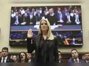 Attorney General Pam Bondi passionately defended Donald Trump during a combative hearing, aggressively deflecting questions about the Jeffrey Epstein files
