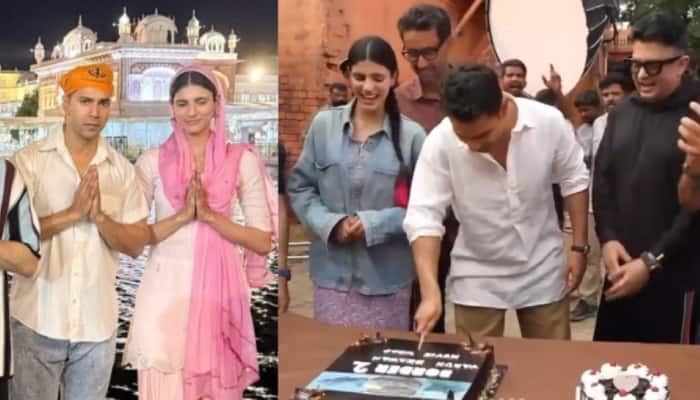 Border 2 Shoot Updates: Varun Dhawan celebrates shoot wrap with several videos from the wrap-up party on the sets in Punjab. Border 2 Movie Updates: It's a wrap for Varun Dhawan as he completes the shoot of the upcoming war drama Border 2 in Punjab. The actor marked the moment with a cake-cutting celebration on set, joined by co-star Medha Rana, director Anurag Singh, and the crew. He also visited the Golden Temple to seek blessings.