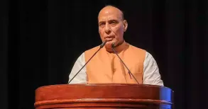 Defence Minister Rajnath Singh on Sunday said that while Sindh is not part of India today, borders can change and the region may “return home” to