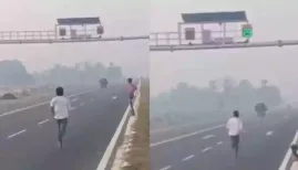 A video from Delhi is going viral after it captured a young boy using an NHAI highway speed-measuring device to check how fast he can run