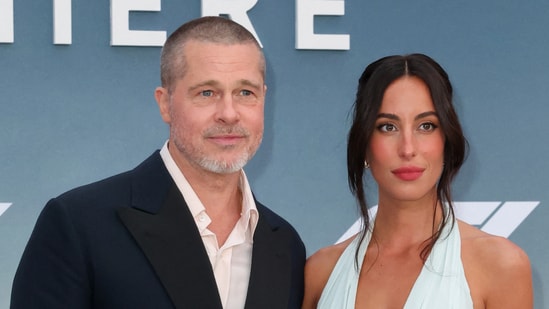 Brad Pitt and Ines de Ramon packed in the PDA as they posed on the red carpet at the F1 premiere in New York City. Actor Brad Pitt arrived for the New York City premiere of his new movie F1 with girlfriend Ines de Ramon. The actor led his girlfriend by the hand as they stepped on the red carpet in Times Square on Monday. Pictures and videos of the couple quickly surfaced on social media, where they were seen posing together for the photographers. (Also read: Brad Pitt makes red carpet debut with girlfriend Ines de Ramon at Venice Film Festival: Pics)