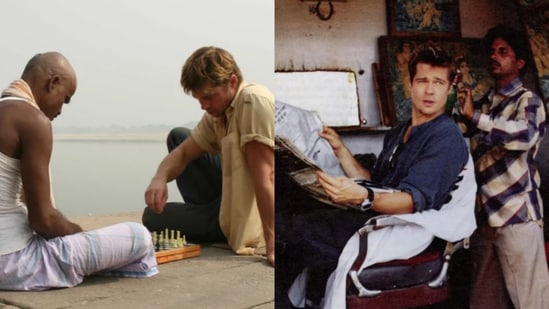 Brad Pitt had once visited Banaras during the shoot of his film The Curious Case of Benjamin Button. Old pics have fans saying he indeed aged backwards. Hollywood star Brad Pitt never fails to mesmerise fans with his good looks. A set of old photos that have resurfaced online is once again reminding people how the actor is one of the most handsome men in Hollywood. The pictures show the Oscar-winning star exploring the streets of Banaras (Varanasi) during the shoot of his 2008 film The Curious Case of Benjamin Button. (Also Read: Brad Pitt reportedly reeling from divorce, but ‘admitting that publicly would give Angelina Jolie…’)