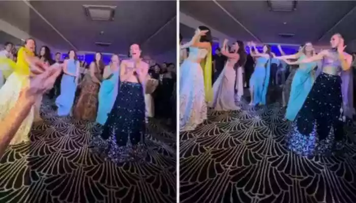 A group of Brazilian bridesmaids has gone viral for their high-energy dance to 