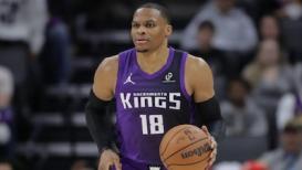 Brodie did what Brodie does best — carve out another permanent place in NBA history. Sacramento Kings' Russell Westbrook scored 21 points and dished out
