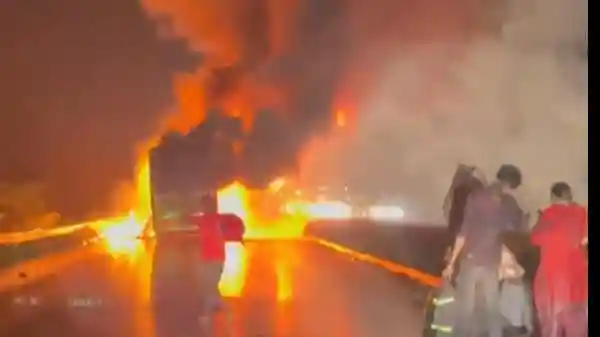 Bus fire tragedy in AP's Kurnool leaves 20 dead