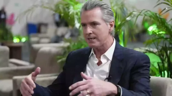 With US President Donald Trump absent from the UN climate summit in the Amazon, California Governor Gavin Newsom seized the spotlight on Tuesday