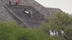 A Canadian woman was shot dead and 13 others were hurt in a shooting Monday (April 20, 2026) at Mexico's famed Teotihuacan archaeological site