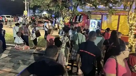 Car rams into crowd at Christmas event in French territory Guadeloupe