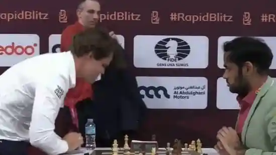 Carlsen’s table-bang returns as frustration spills over after loss to Erigaisi