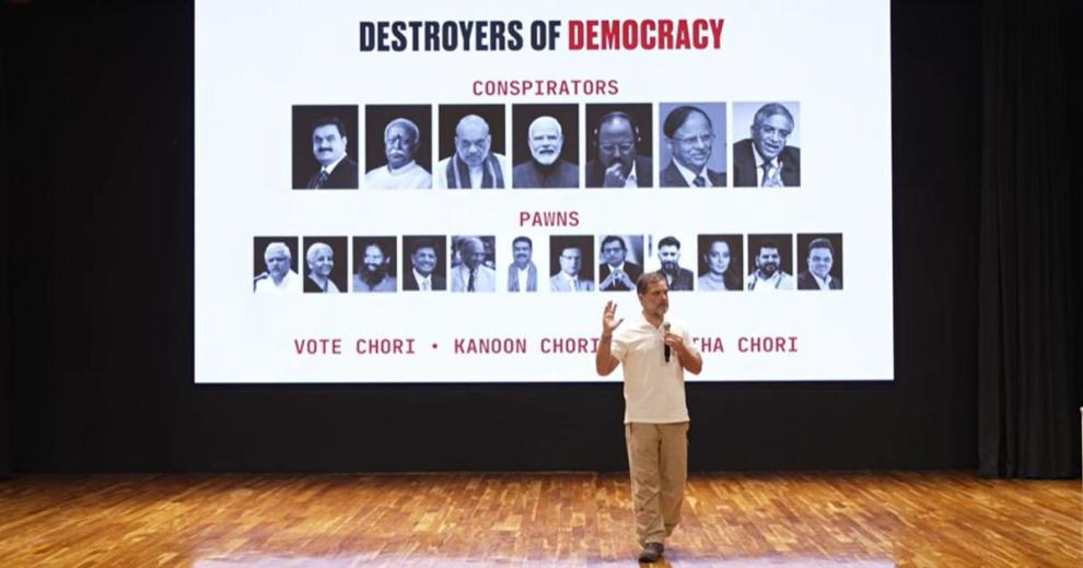 Rahul Gandhi, the leader of Opposition in Lok Sabha, on Thursday said that Chief Election Commissioner Gyanesh Kumar should resign from his post and “turn