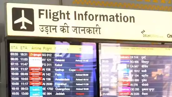 Air traffic in India was severely disrupted due to the ash plumes from a volcanic eruption in Ethiopia, with several flights being cancelled or delayed across