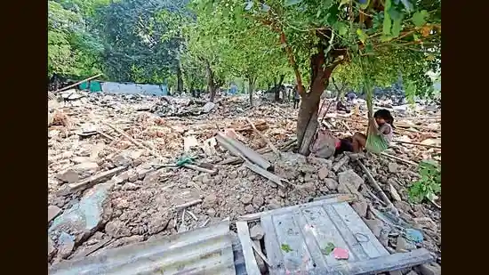 Months after the UT administration cleared nearly 40 acres of encroached government land across Sanjay Colony, Janata Colony, Adarsh Colony