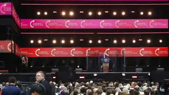 Charlie Kirk's memorial event at State Farm in Arizona on Sunday saw an array of high-profile guests in attendance. From Donald Trump to JD Vance to Tucker Carlson - some of the big names of US politics graced the occasion. But what was notable was the absence of family members.