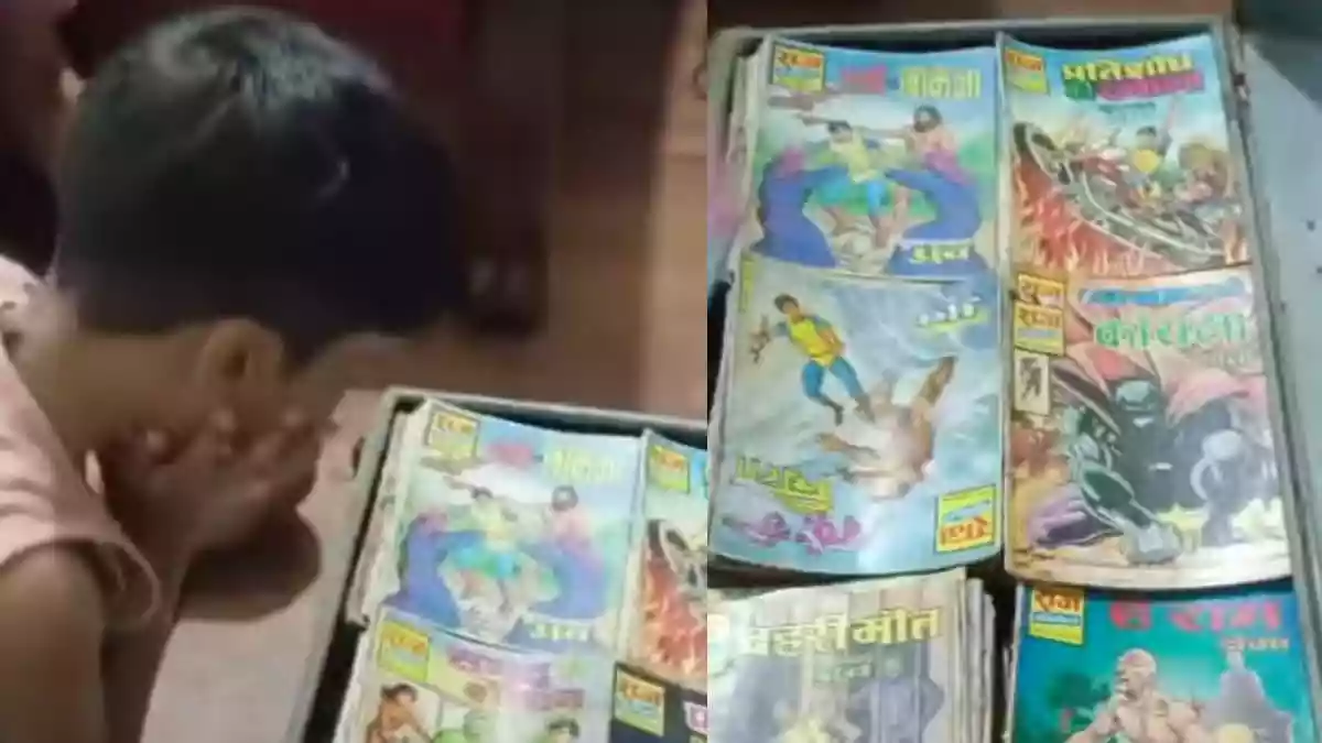 Chhattisgarh Man's 30-Year-Old ‘Comics Ka Khazana’ Becomes Son’s Favourite Read