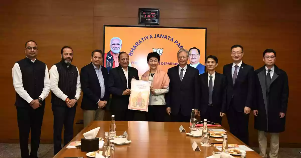 Chinese Communist Party delegation meets BJP leaders