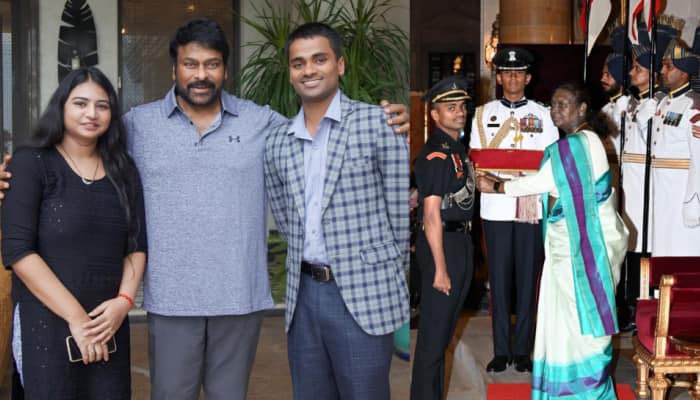 Chiranjeevi is currently working on director Anil Ravipudi's eagerly awaited commercial entertainer, 'Mana Shankara Vara Prasad Garu' Chennai: Megastar Chiranjeevi, who met Kirti Chakra Award winner Major Malla Ramgopal Naidu recently, has now penned a post on his X timeline, expressing his gratitude to the brave Major for his affection. Posting pictures of meeting the brave Indian Army officer,