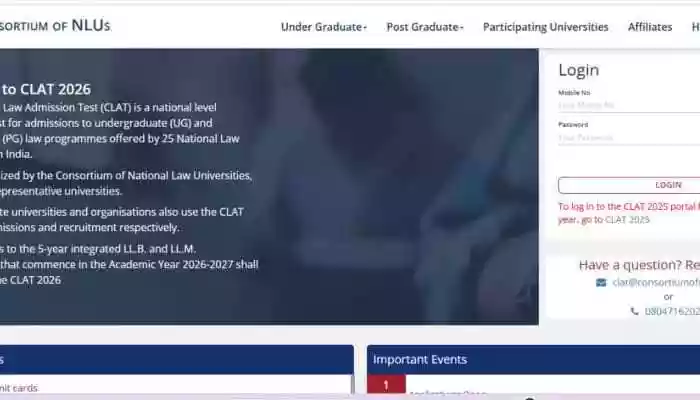 CLAT 2026 Admit Card OUT: The Consortium of National Law Universities (NLUs) have officially declared the admit card for the Common Law Admission Test (CLAT)