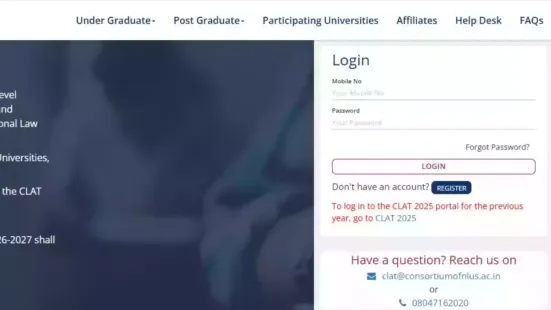 The Consortium of National Law Universities (NLUs) has opened the application correction window for the Common Law Admission Test (CLAT) 2026