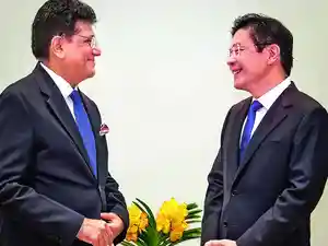 Commerce and Industry Minister Piyush Goyal visited Singapore to strengthen trade and investment linkages. He discussed enhancing cooperation in innovation, digital connectivity, and sustainable development with Singaporean leaders, highlighting India's growth trajectory. Discussions also covered the MRO sector and deepening collaboration across manufacturing, infrastructure, and the green economy.