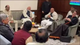 Prime Minister Narendra Modi and other members of the Union Cabinet held a warm and cordial conversation with Congress leader Priyanka Gandhi Vadra on Wayanad