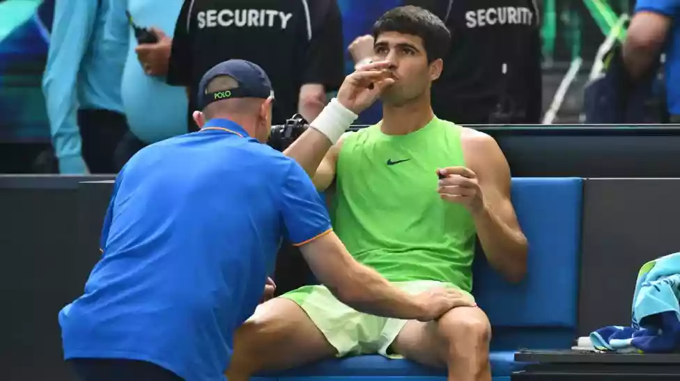 A cramping Carlos Alcaraz had to draw on every physical and mental reserve to come back from the brink and beat Alexander Zverev to reach a first Australian