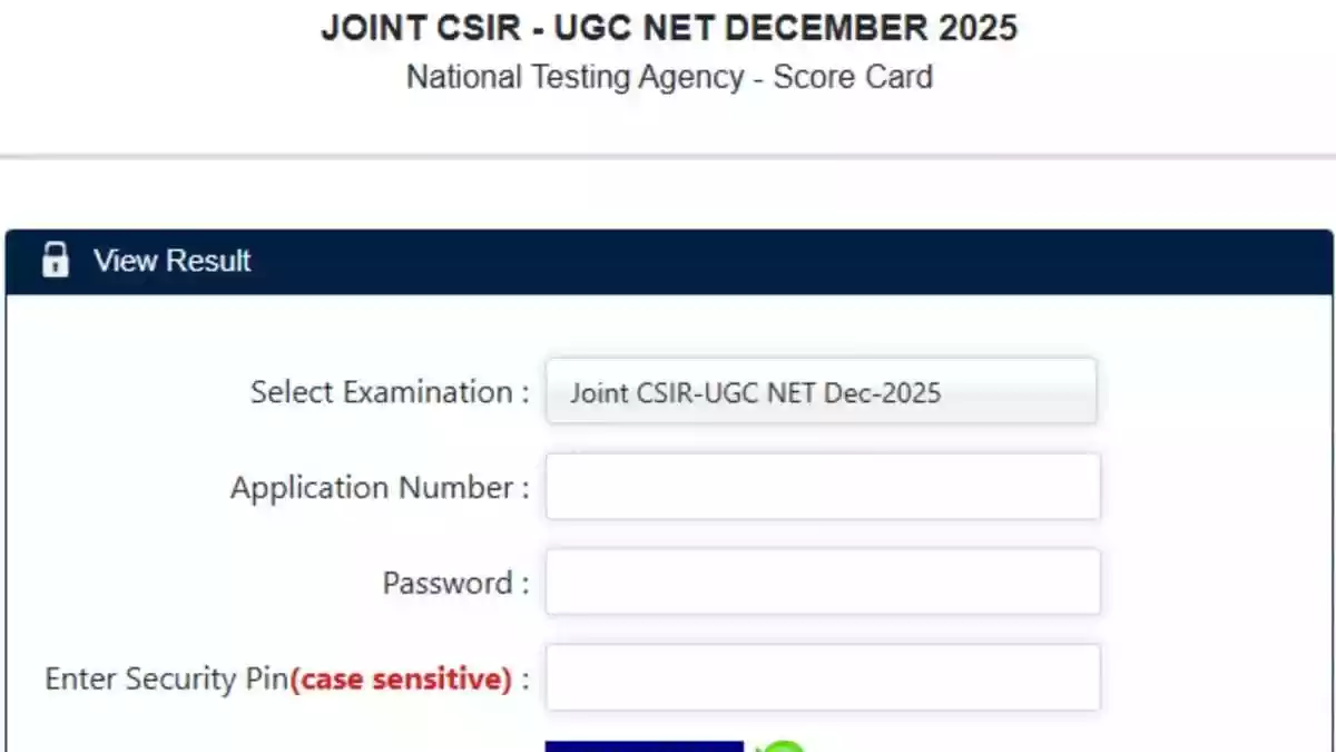 <strong>CSIR UGC NET December 2025 Result Out:</strong> The National Testing Agency (NTA) has published the CSIR UGC NET December 2025 result and