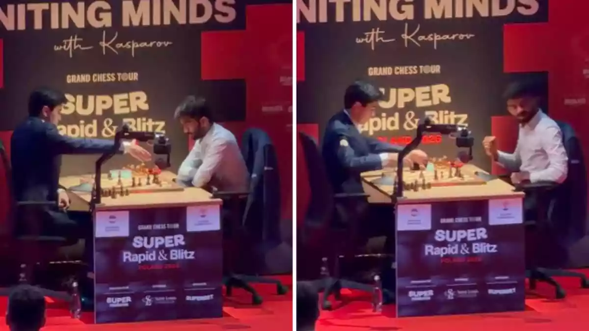 Reigning world champion Dommaraju Gukesh delivered a statement victory over Uzbek challenger Javokhir Sindarov in Round 5 of the Grand Chess Tour: Super Rapid