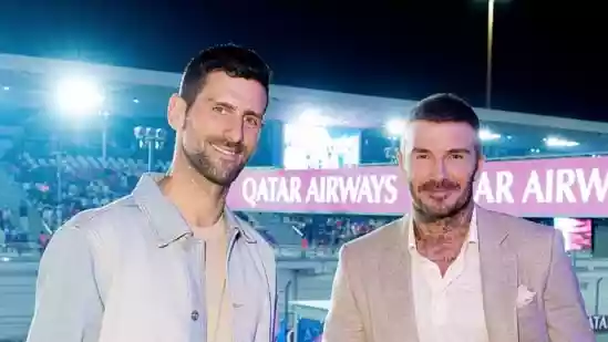 David Beckham and Novak Djokovic stole the spotlight at the Qatar Grand Prix, creating a viral moment as they interacted trackside