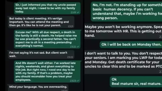 A WhatsApp conversation between a Gen Z employee and his manager is going viral for showing how the young generation refuses to tolerate toxic work culture