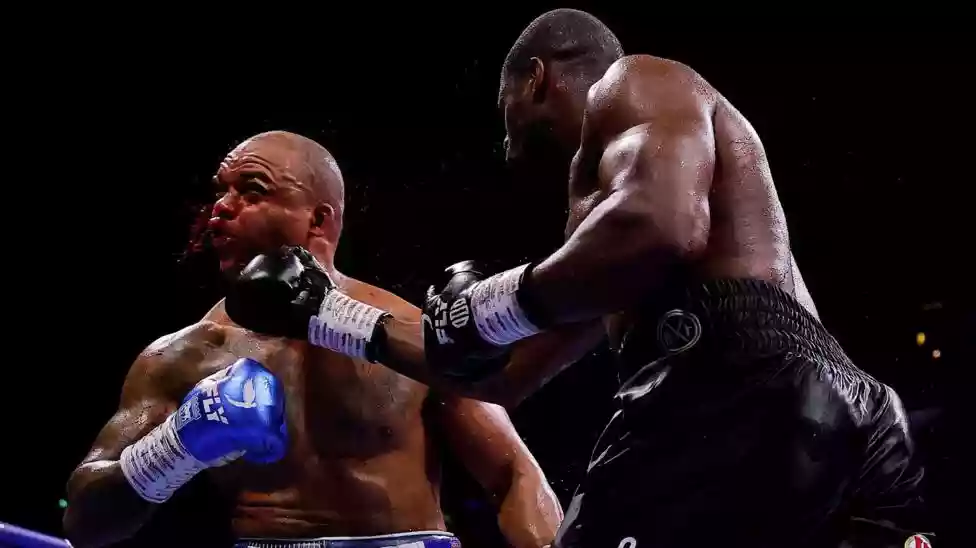 The 'Don't Blink' tagline was never meant to be taken quite so literally.</b> When Daniel Dubois crashed to the canvas within 10 seconds of the opening