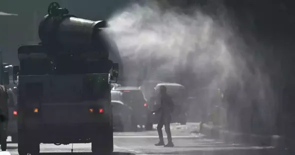 The Air Quality Index in Delhi deteriorated again on Wednesday, with six of the 39 monitoring stations recording readings above 400