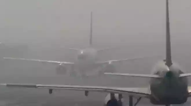 Over 500 flights were delayed and several diverted or cancelled at Delhi’s Indira Gandhi International Airport after a sudden rain and hailstorm disrupted