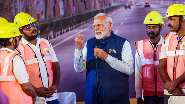 “Delhi is witnessing development revolution,” Prime Minister Narendra Modi said, addressing the Capital after inaugurating two major National Highway projects, the Delhi section of the Dwarka Expressway and the Urban Extension Road-II (UER-II), worth ₹11,000 crore, on Sunday.