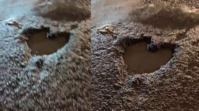 Delhiites are used to dodging potholes on the city's streets, but a recent discovery at Haathi Waala Chowk in Karol Bagh has left locals both amused and bemused. A pothole shaped like a heart has appeared on the road, quickly becoming a talking point on social media. The unusual sight has led many to share memes, jokes and quirky interpretations online, highlighting Delhi's uncanny ability to turn even road hazards into entertainment.