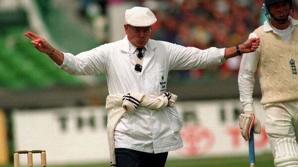 Dickie Bird, who was one of the on-field umpires during former India captains Sourav Ganguly and Rahul Dravid's memorable Test debuts in England in 1996, died at the age of 92 on Tuesday. The news of Bird's death was confirmed by his former clubs Yorkshire and Leicestershire.