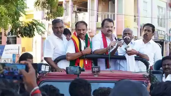 DMK’s V. Muthuraja looks to retain Pudukkottai seat in three-cornered battle