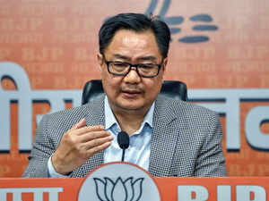 Union minister Kiren Rijiju condemned alleged desecration of the Indian flag during a protest outside Madison Square Garden in New York