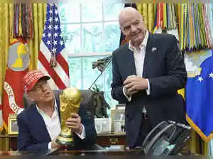 Donald Trump and FIFA President Gianni Infantino share a strong bond. This relationship shapes plans for the upcoming World Cup. The draw for the tournament will happen in Washington. This decision came from discussions between the two leaders. Infantino sees this alliance as crucial for the event's success. Trump's return to office strengthened their ties.Donald Trump and FIFA President Gianni Infantino share a strong bond. This relationship shapes plans for the upcoming World Cup. The draw for the tournament will happen in Washington. This decision came from discussions between the two leaders. Infantino sees this alliance as crucial for the event's success. Trump's return to office strengthened their ties.The plan started coming together inside a luxury box at MetLife Stadium. As the Premier League's Chelsea was on its way to a shutout victory at the Club World Cup final in July, President Donald Trump and FIFA President Gianni Infantino were deep in discussion at the New Jersey sports complex outside New York City on another matter: where the draw for next year's World Cup would be held.<br><br> The high-drama spectacle decides which teams will face each other in the group stage of soccer's most prestigious tournament, along with the schedule for competition. It was widely expected to unfold in Las Vegas, home to the 1994 draw when the U.S. last hosted the World Cup and a natural backdrop for glitz. But since at least March, officials had privately discussed bringing the draw to Washington, home to a showman president who regularly hugs the spotlight associated with sports. <br><br> So during that July match in the stadium that will also host the final game of next year's World Cup, Trump and Infantino agreed to get going on holding the draw in the U.S. capital - namely, the Kennedy Center, another institution that Trump reshaped to his liking. <br><br> 
