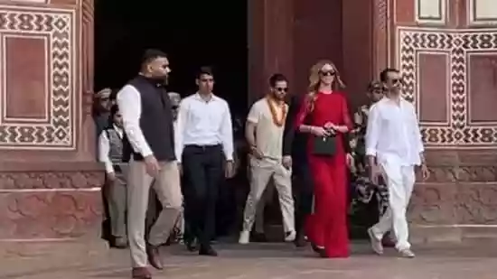 Donald Trump Jr, the son of US President Donald Trump, on Thursday visited the Taj Mahal in Agra amid elaborate security arrangements