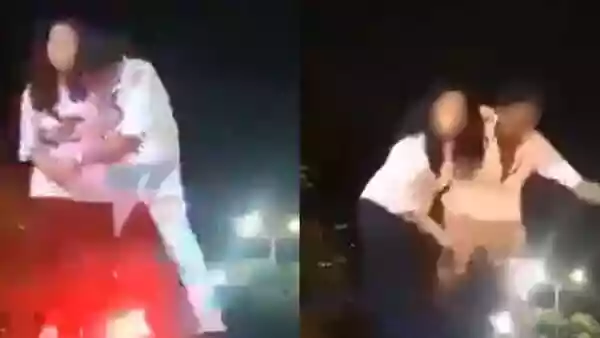 Dramatic scenes unfolded in Rajasthan's Kota on September 19 after a minor girl and a young man clambered onto the roof of a police jeep and created chaos in the middle of a busy street. According to a report by NDTV, the incident took place in the Rampura area when police moved in to arrest the duo, who were allegedly attempting to elope. The 22-year-old man, said to be intoxicated, and the 17-year-old girl hurled abuses and shouted slogans as they staged the protest atop the vehicle, drawing a large crowd.