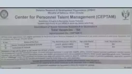 <strong>DRDO CEPTAM 11 Recruitment 2025: </strong>The Defence Research and Development Organisation (DRDO) has in a short notification released the